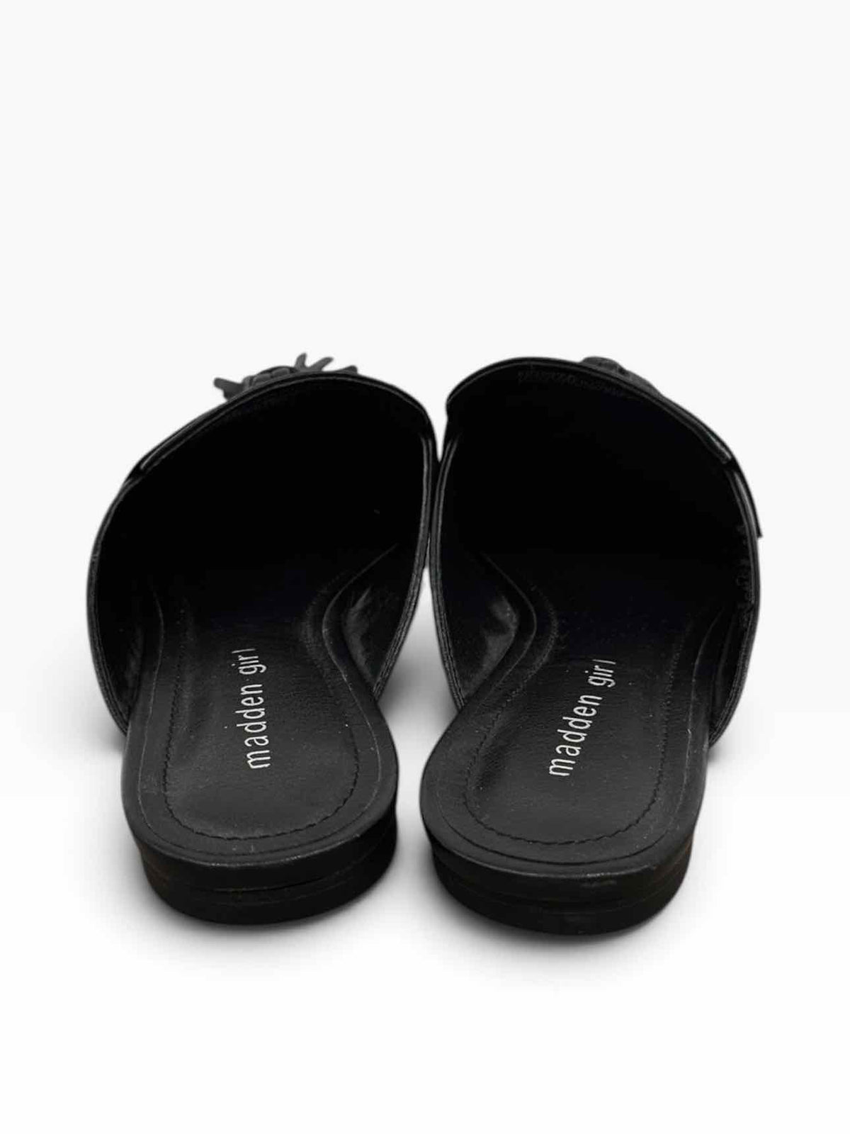 Madden Girl Preppiee Mules Black Shoe Size 7.5
