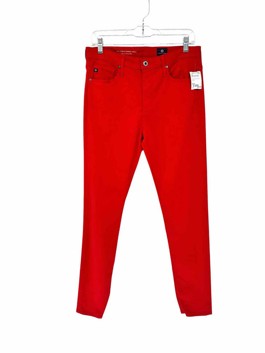 Adriano Goldschmied The Farrah Skinny Ankle Jeans Red Size 8