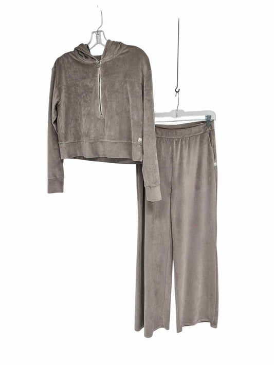 VUORI Taupe Haven Half-Zip & Wide-Leg Pants Size S 2 PC Set