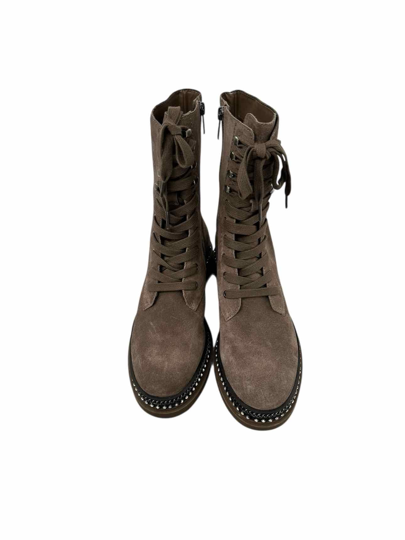 Vince Camuto Branda Combat Boots Taupe Shoe Size 8  **NEW**