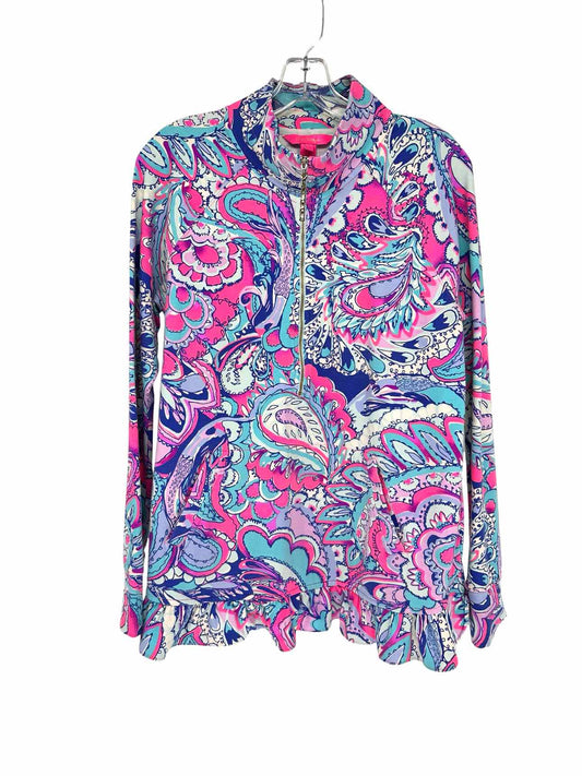 Lilly Pulitzer Killian Half-Zip Popover in Pink Tropics Size M