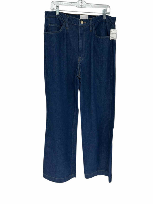 Frame Le Italien Wide Leg Blue Jeans Size 14