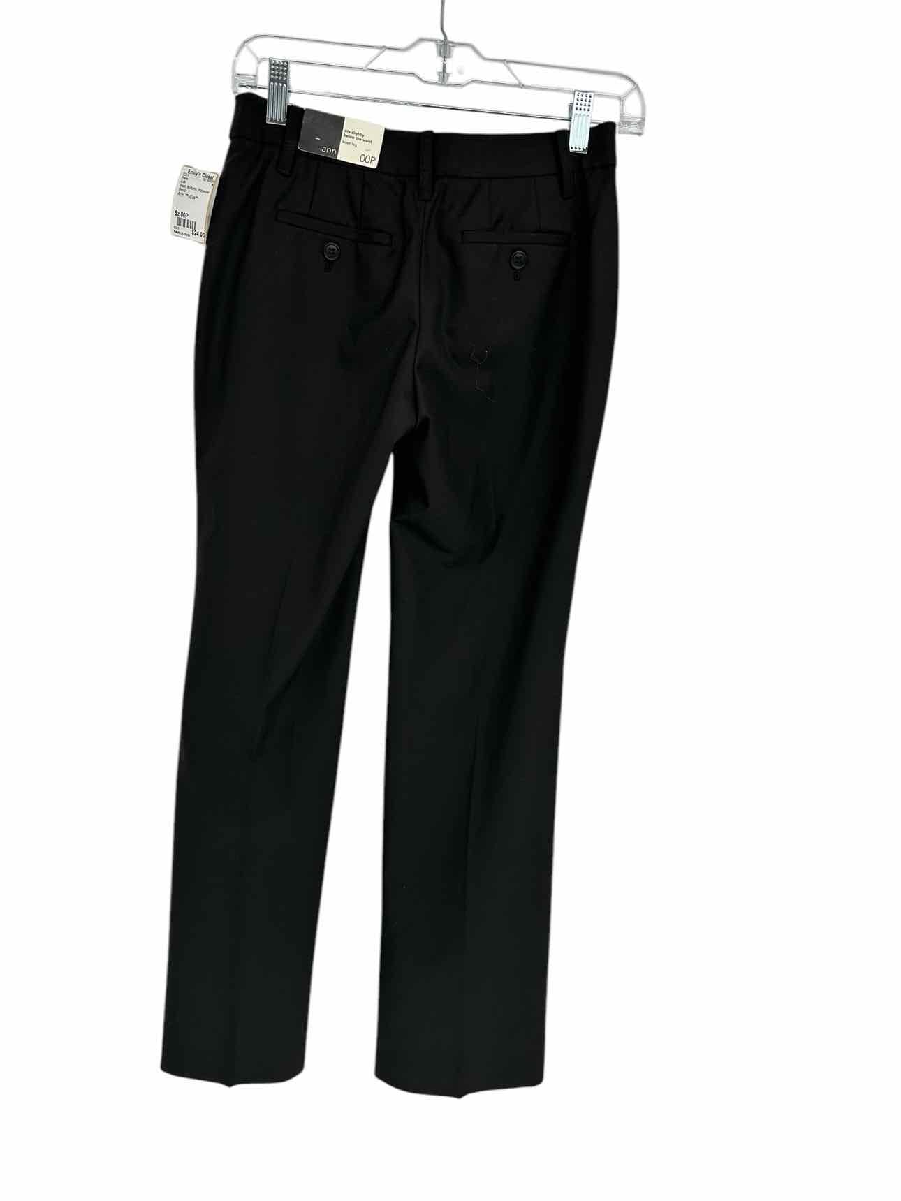 Loft Black Ann Pants Size 00P  **NEW**