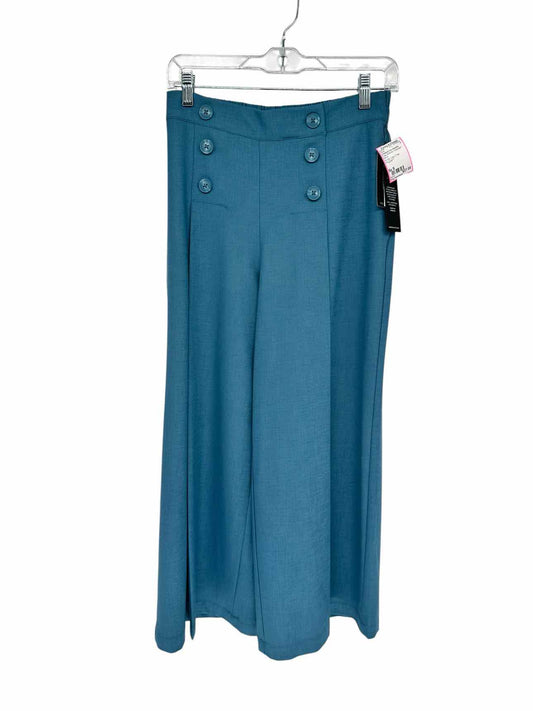 Liverpool Los Angeles Wide Leg Crop Pants Teal Size S **NEW**