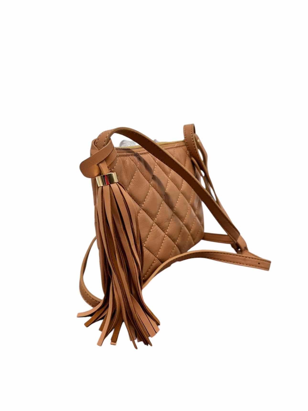 Isaac Mizrahi New York Beige Leather Crossbody **NEW**