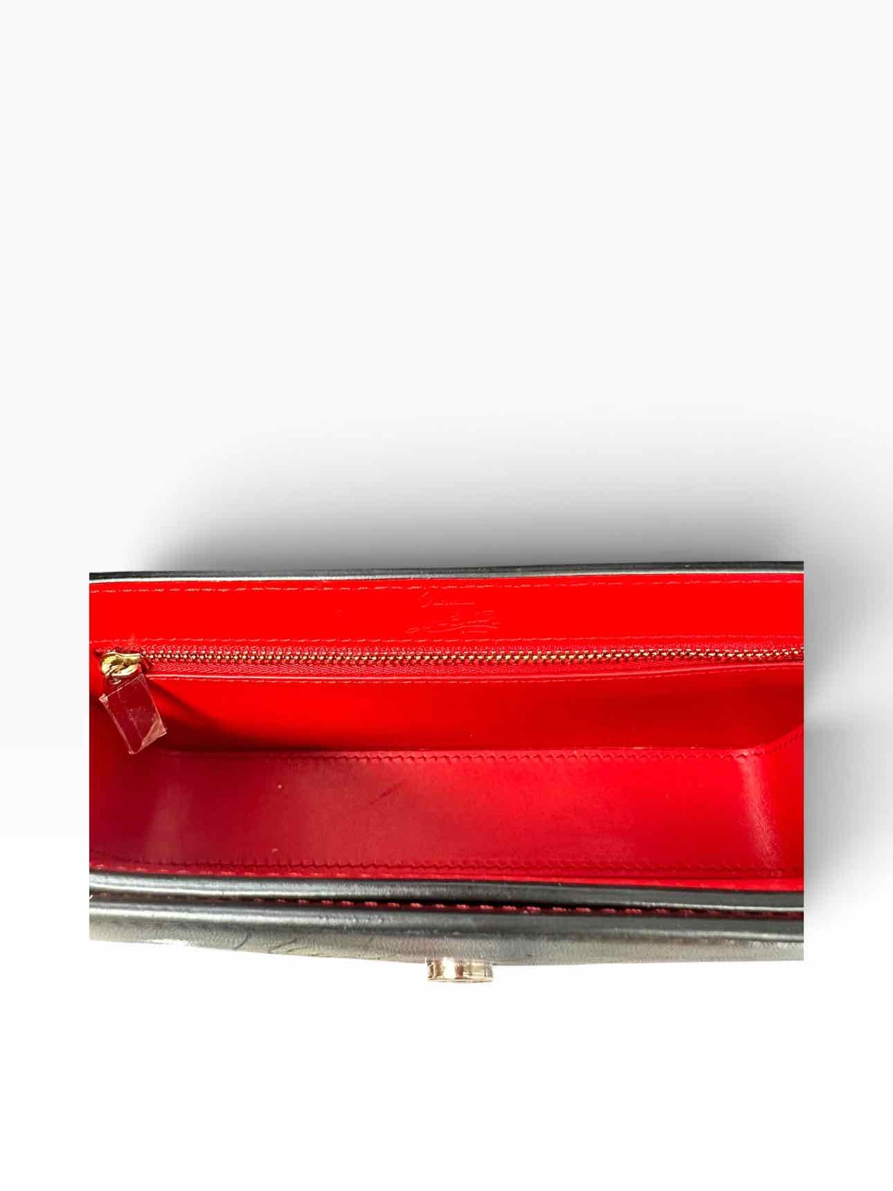 Christian Louboutin Loubi54 Black Leather Crossbody