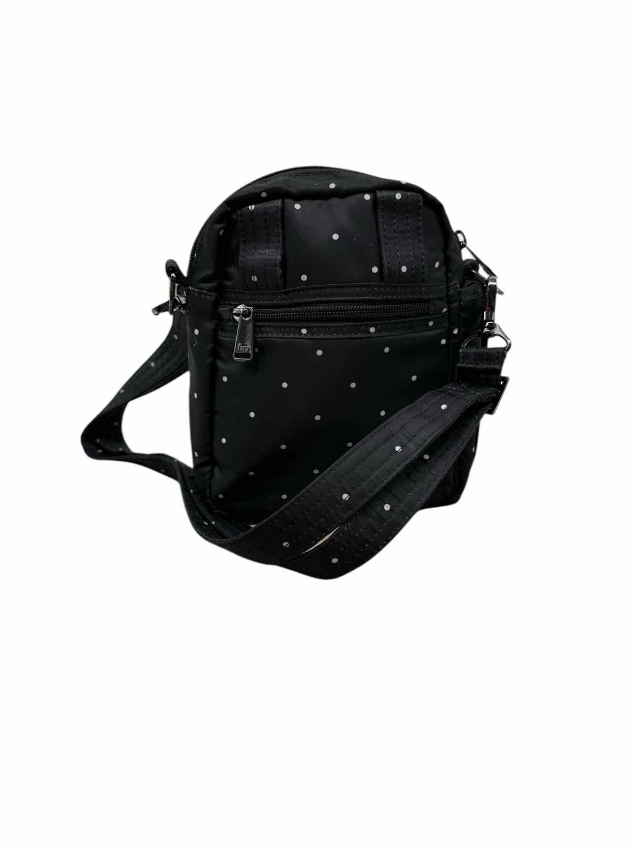 Lug Black Can Can Polka Dot Nylon Crossbody