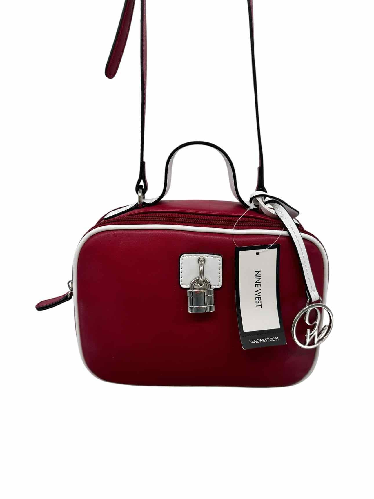 Nine West Table Treasures Red Faux Leather Crossbody **NEW**