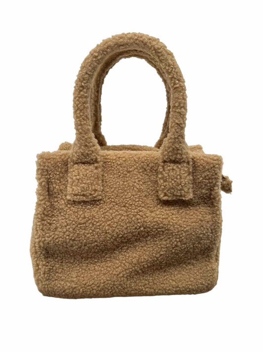 J. Crew Beige Double Handle Sherpa Tote **NEW**