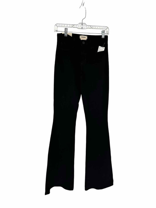 L'Agence Bell High-Rise Flare Jeans Black Size 0  **NEW**