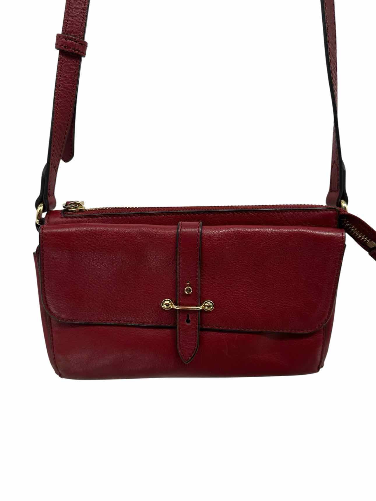 Vince Camuto Red Leather Crossbody