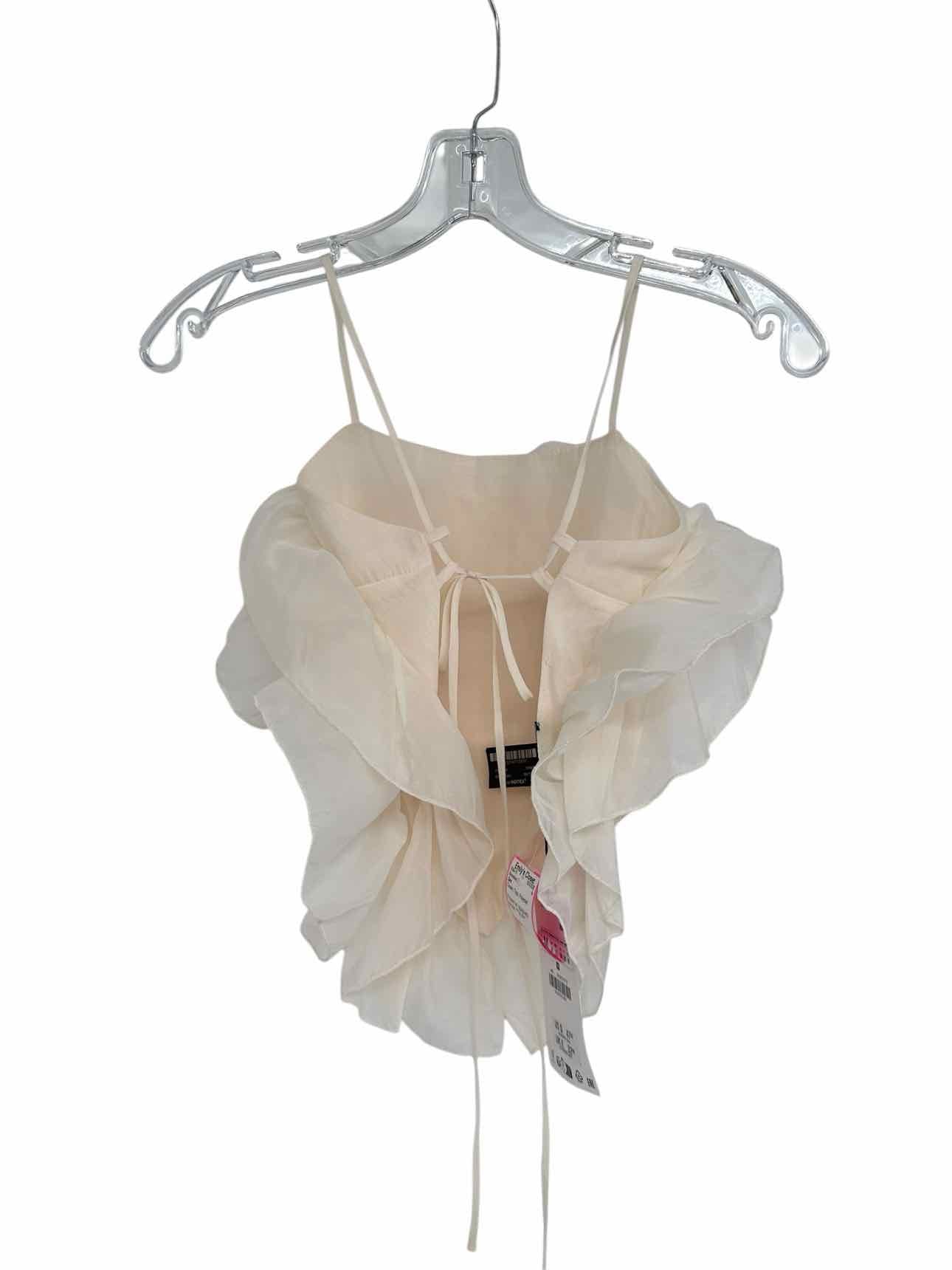 Zara Cream Size M Sleeveless Top **NEW**