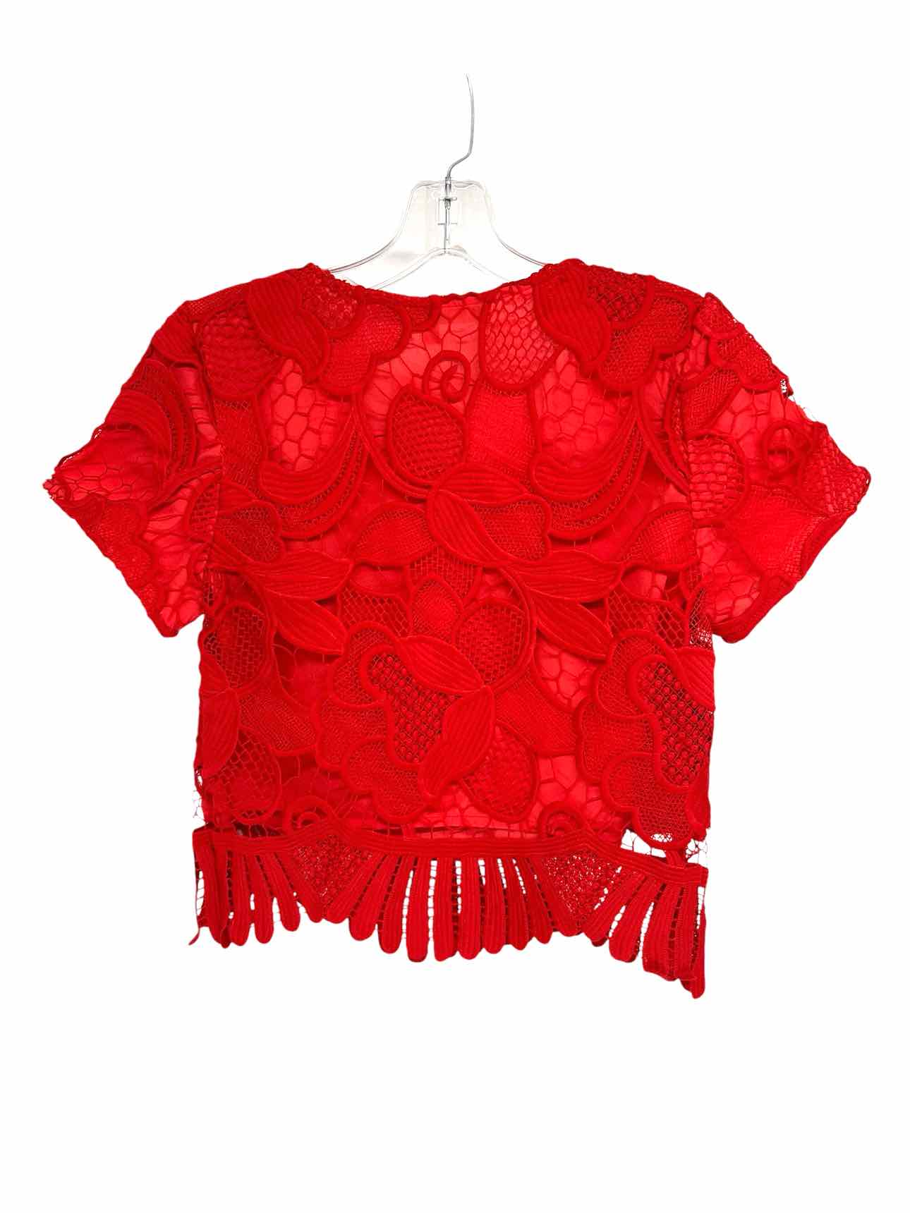 Lovers + Friends Red Size XS Short Sleeve Top