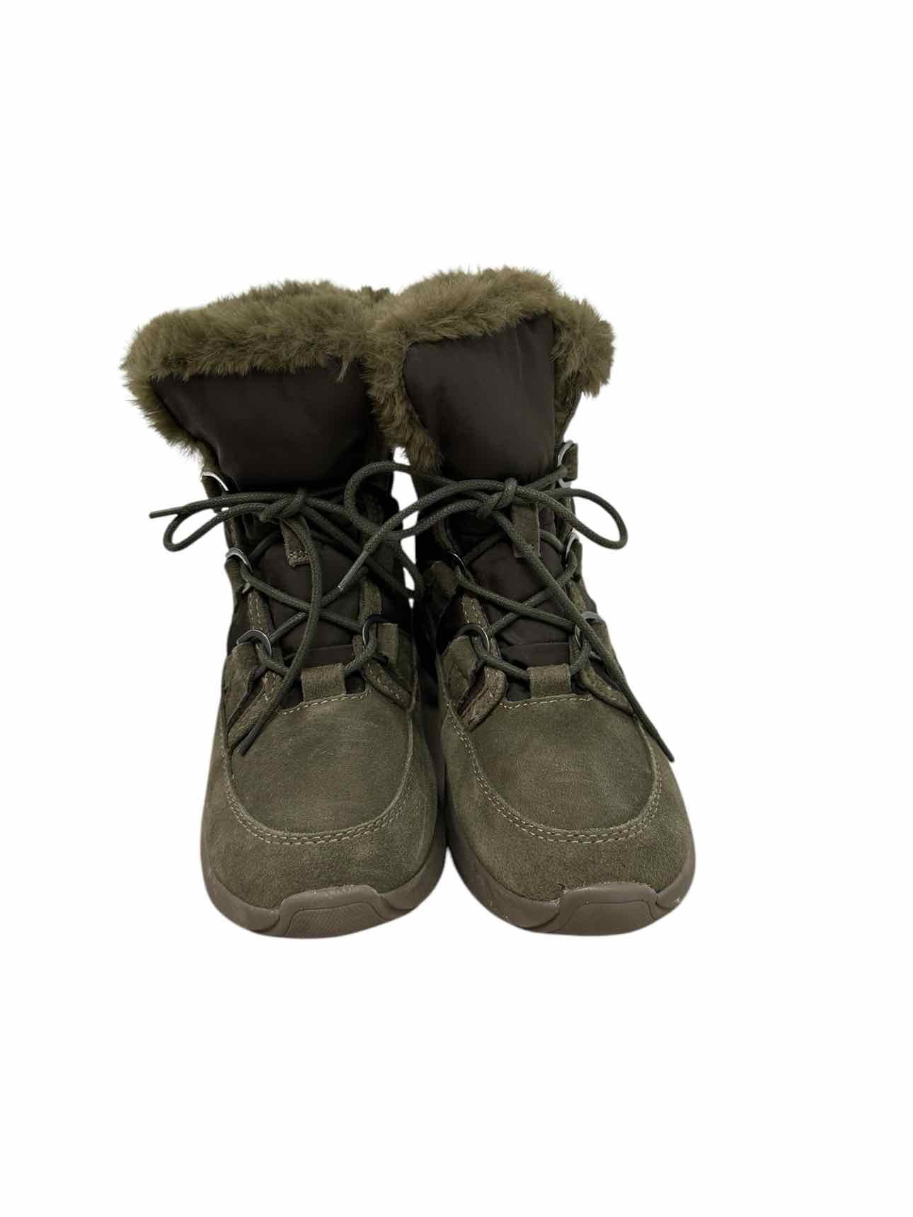 Earth Origins Green Drift Dakota Boots Shoe Size 7