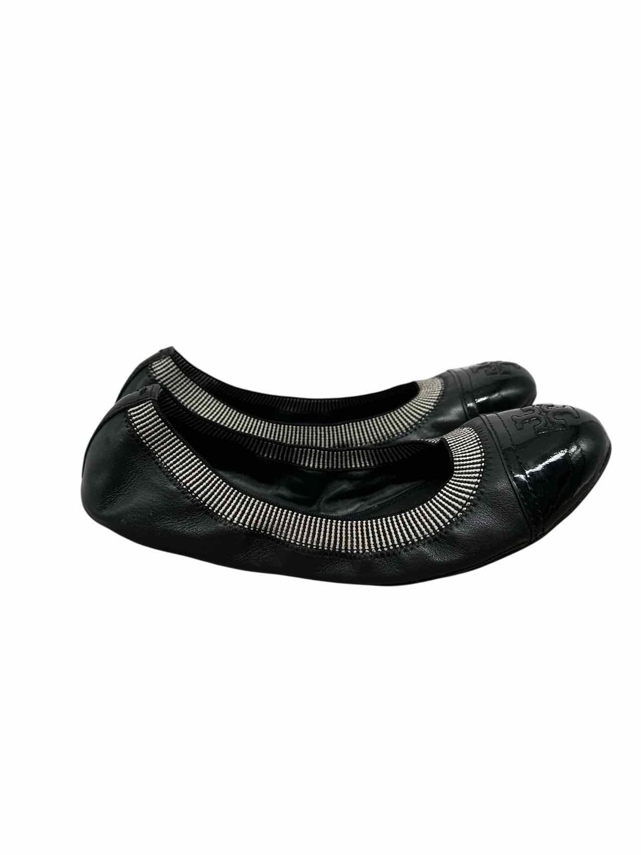 Tory Burch Gabby Ballet Flats Black Shoe Size 10 **NEW**
