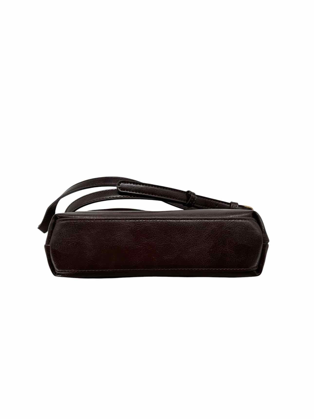 Libra Bags Brown Faux Leather Crossbody **NEW**