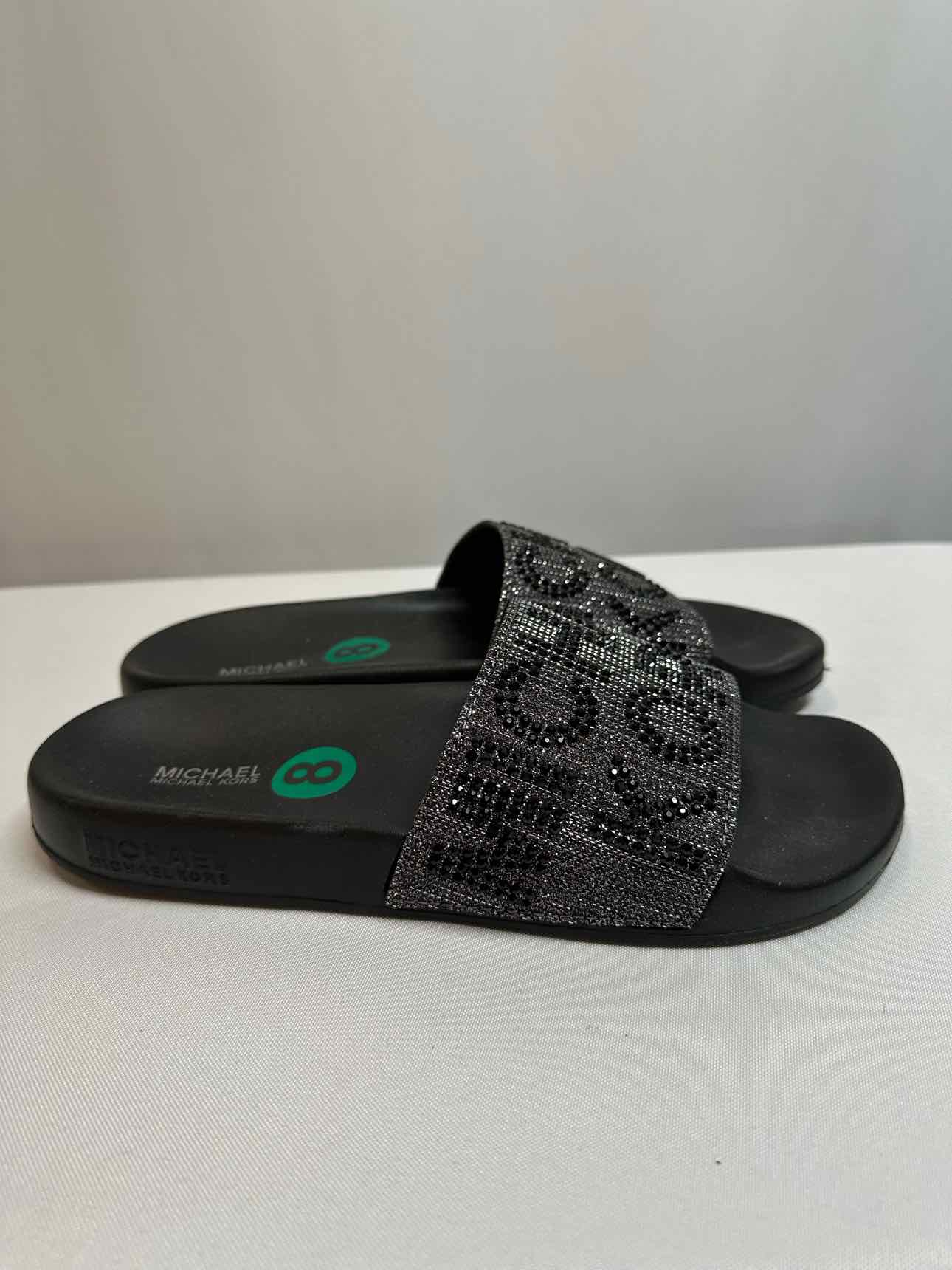 Michael Kors Black Slides  **NEW**