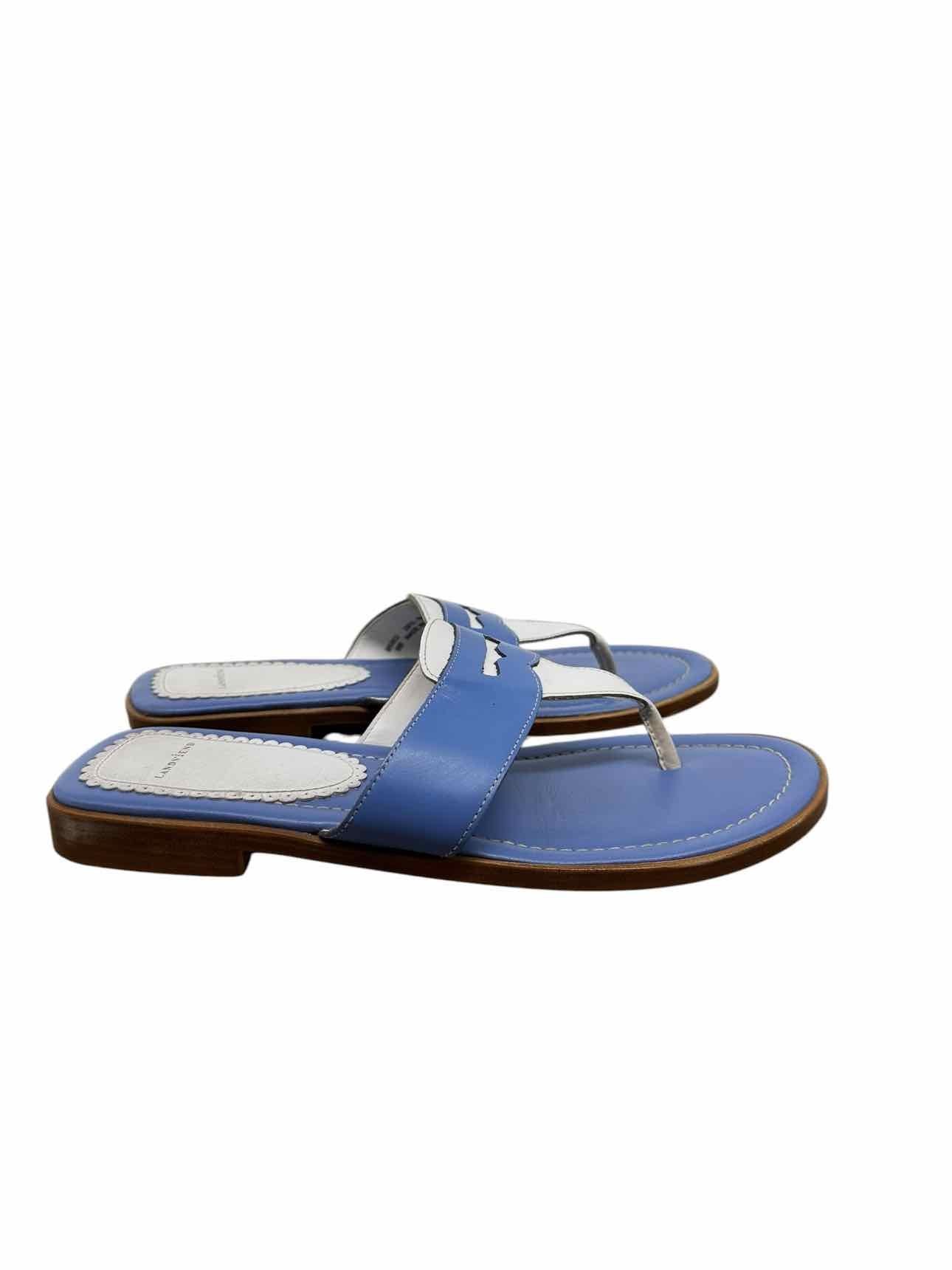 Land's End Blue Sandals Shoe Size 8