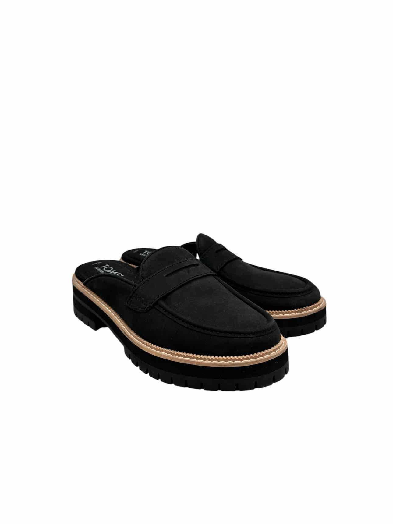 Toms Black Cara Mule Shoe Size 6