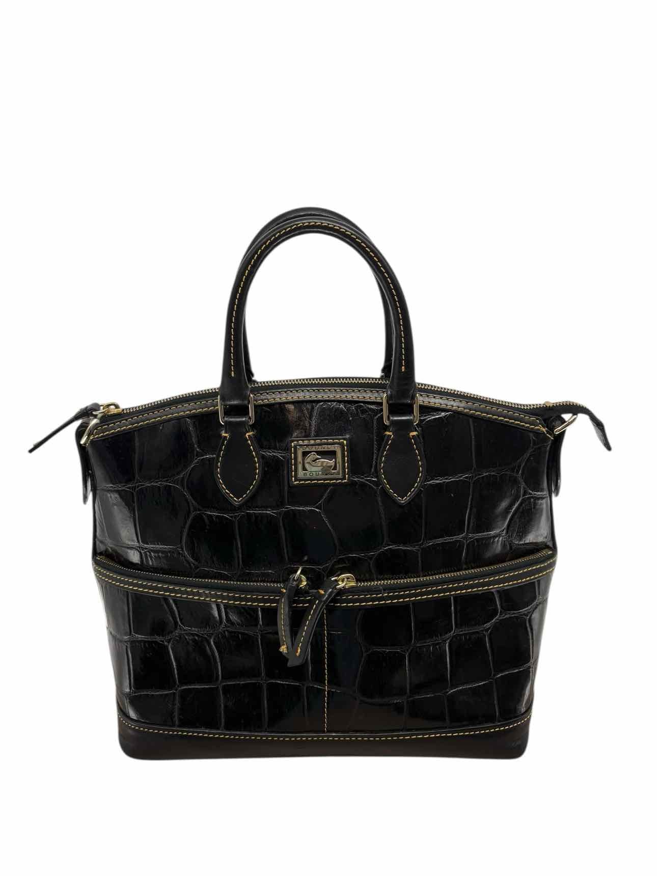 Dooney & Bourke Dillen Pocket Satchel Croc Embossed