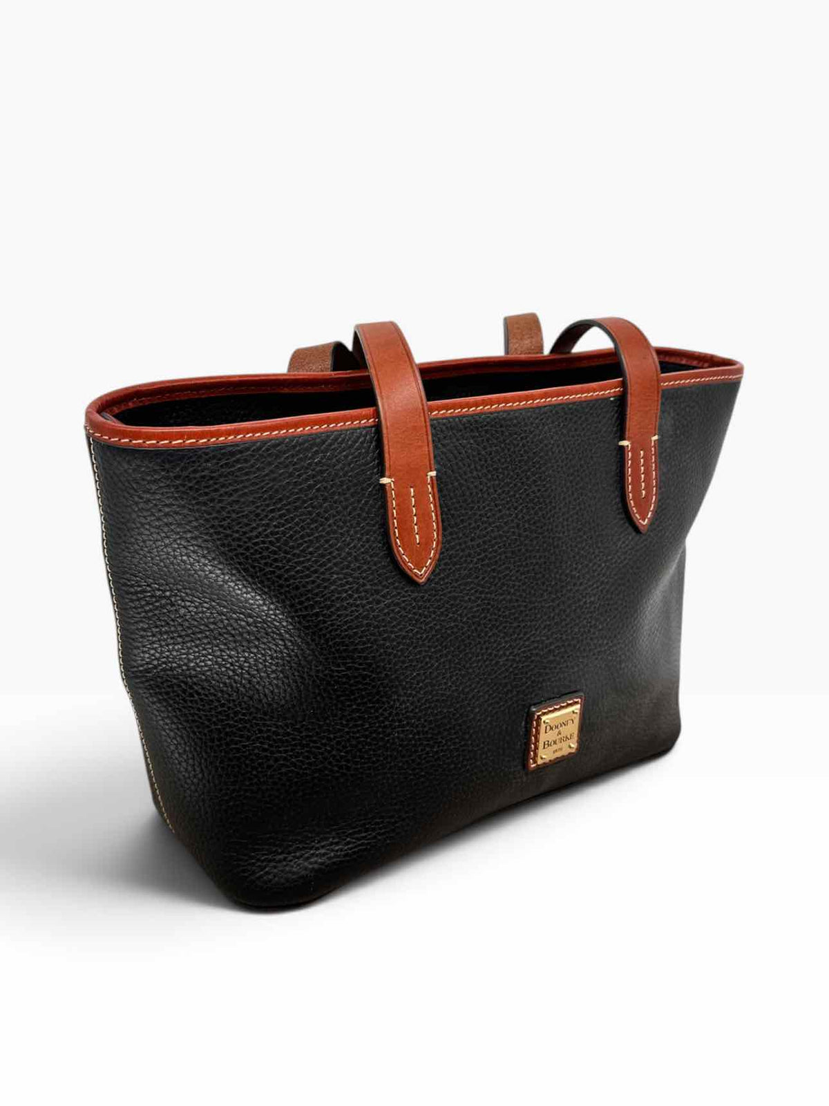Dooney & Bourke Black Pebble Grain Tote