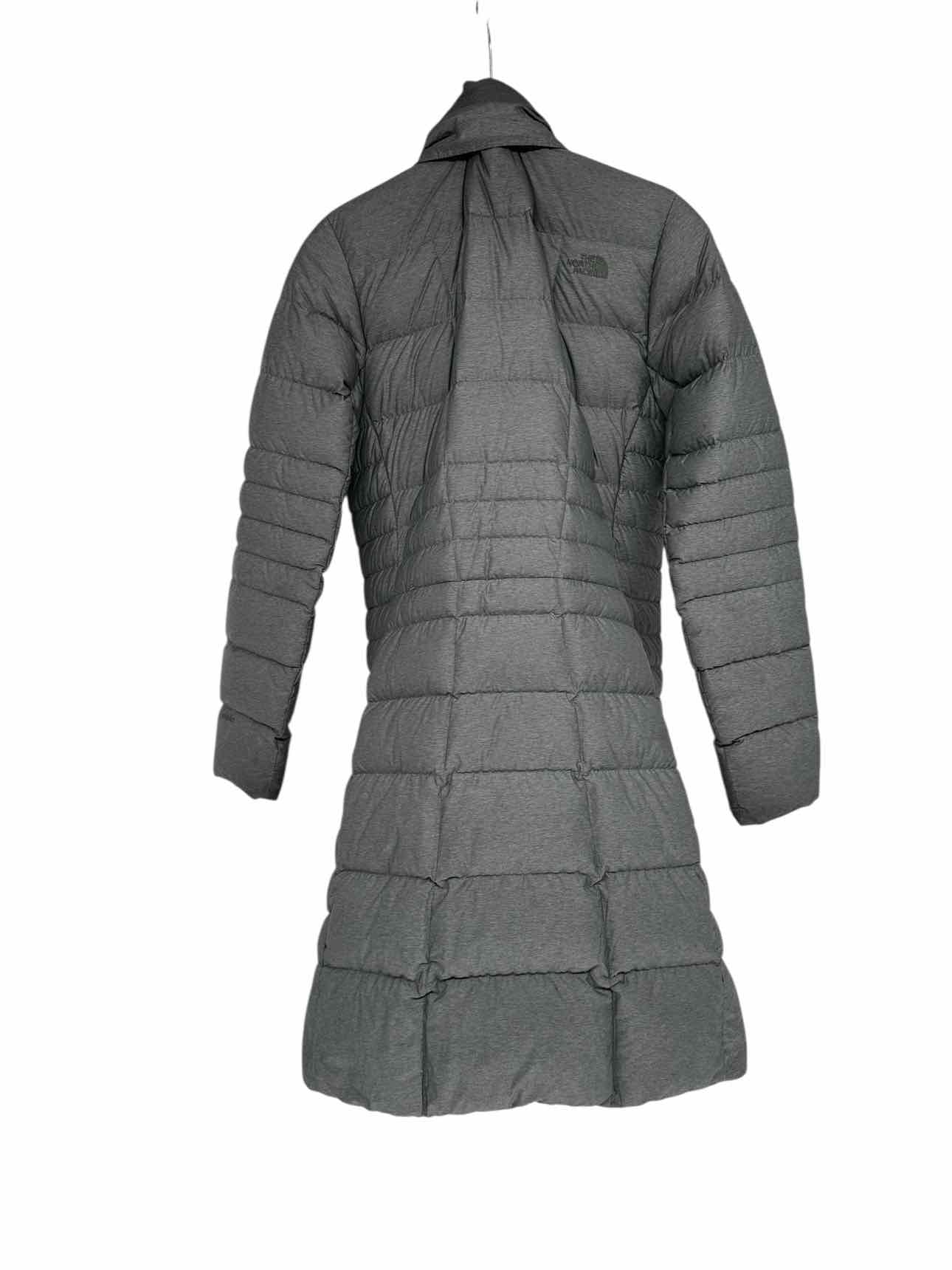 The North Face Long Puffer Gray Coat Size S