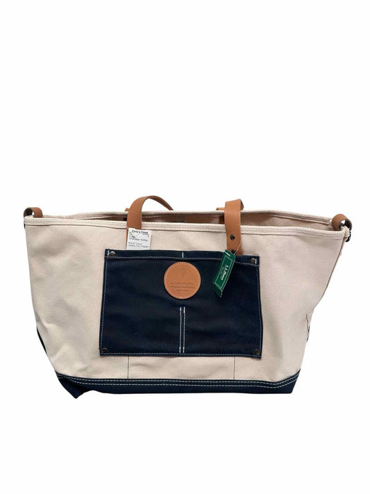 L.L.Bean Boat & Tote w/ Leather Trim  **NEW**
