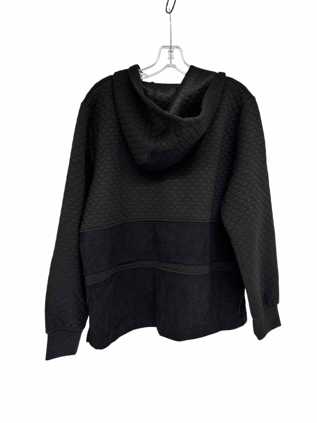 Coco +  Carmen Black Quilted Button-front Hooded Jacket Size S/M