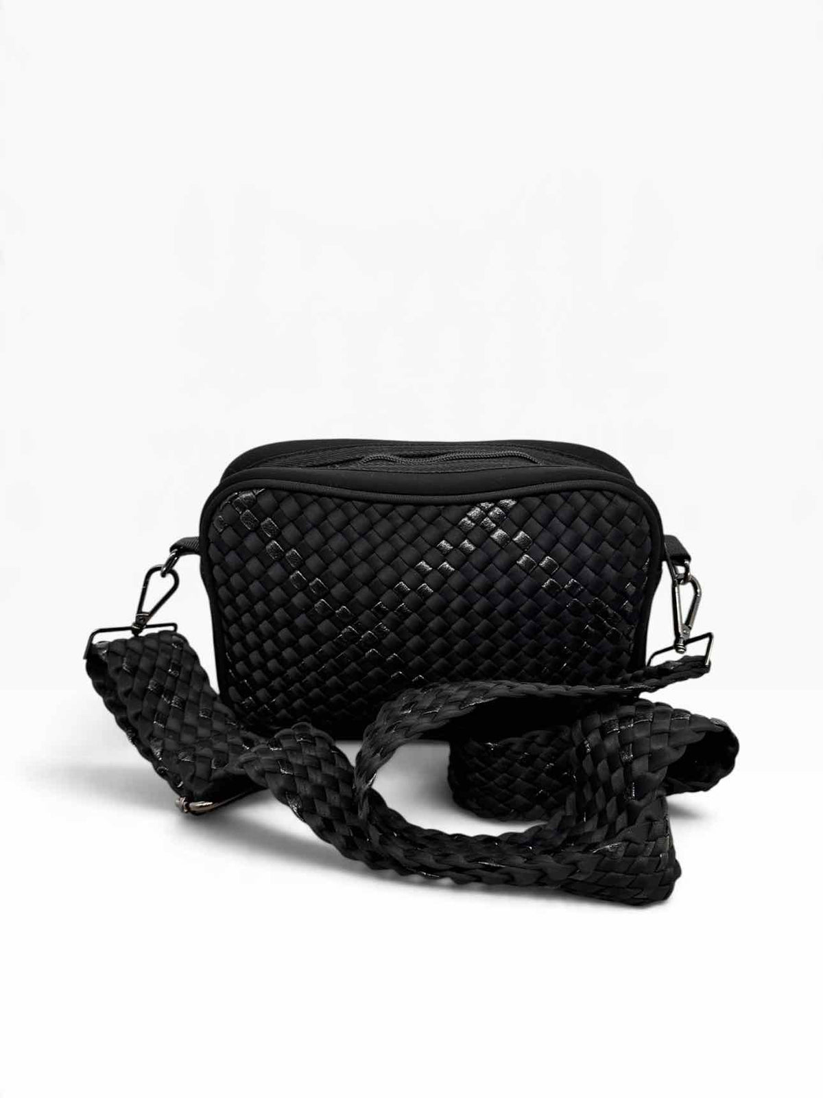 Haute Shore Black Drew Noir Woven Crossbody