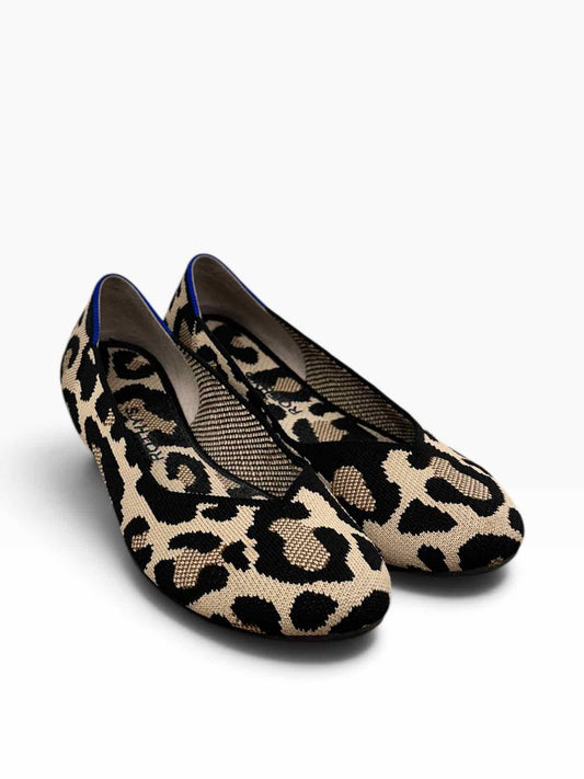 Rothy's The Flats Leopard Print Shoe Size 8