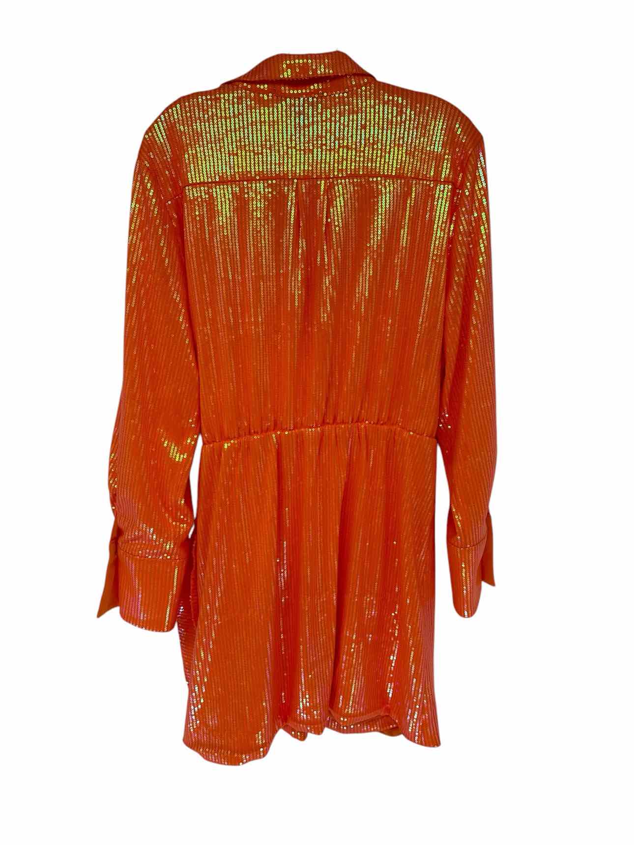 House of Harlow Orange Wrap Dress SIZE L **NEW**