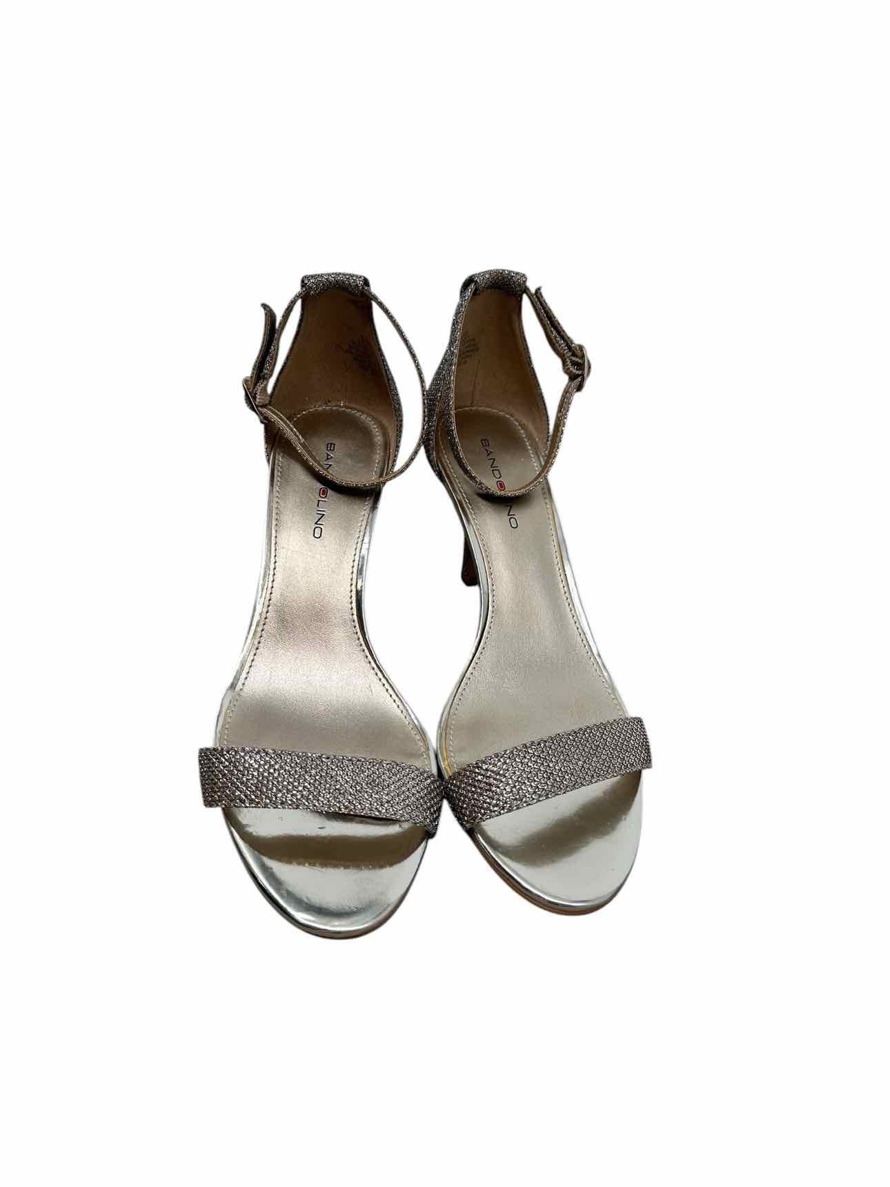 Bandolino Madia Metallic Heels Gold Shoe Size 6.5