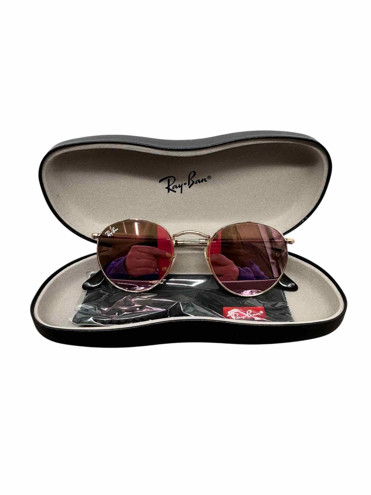 Ray-Ban Round Metal in Arista Gold & Brown Lenses Sunglasses
