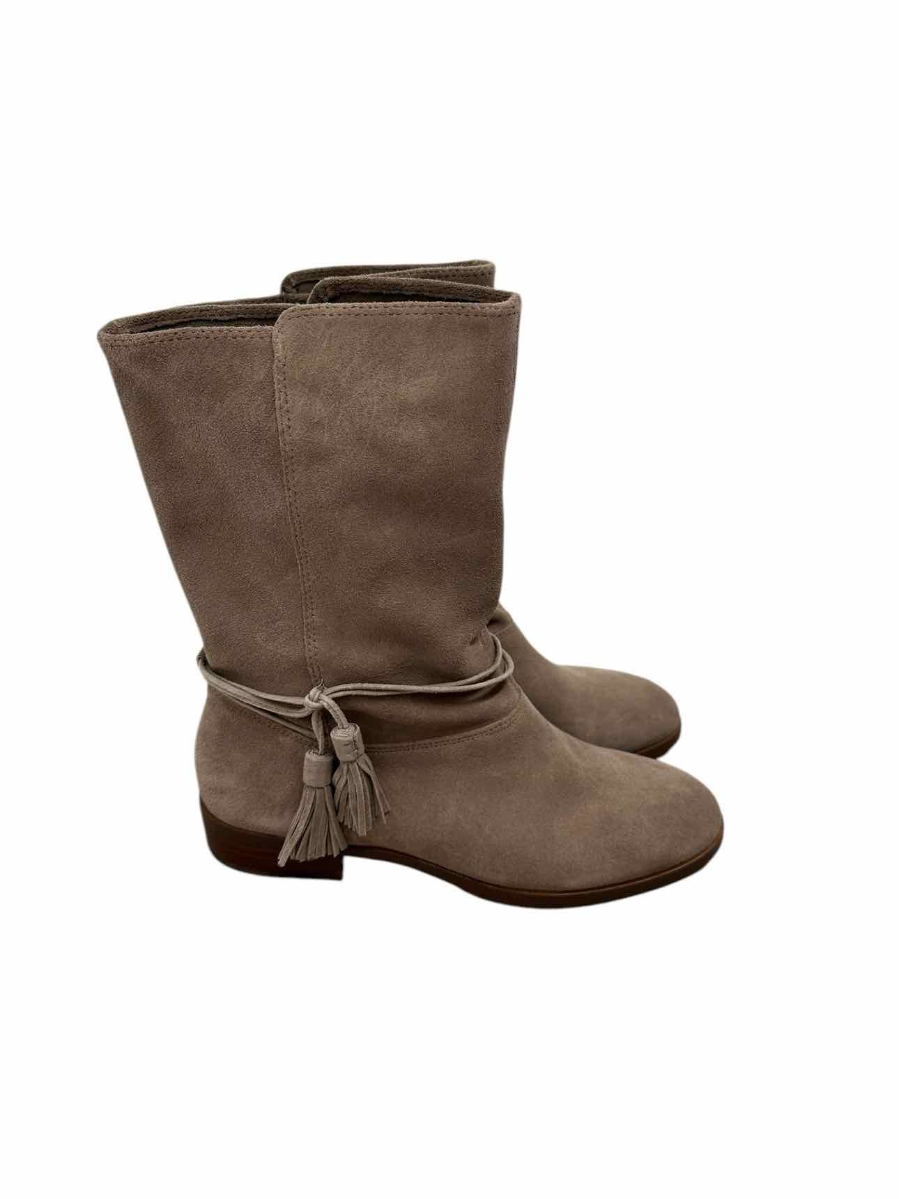 Land's End Taupe Loca Slouch Bootie Shoe Size 8