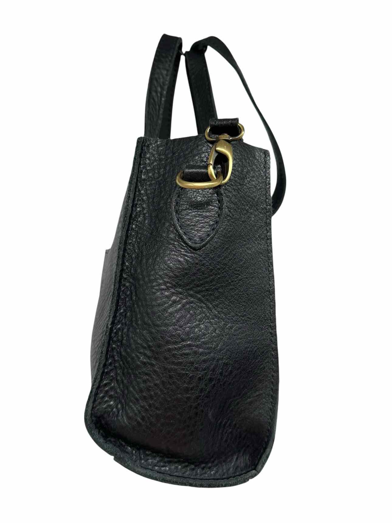 Portland Leather Goods Black Leather Crossbody