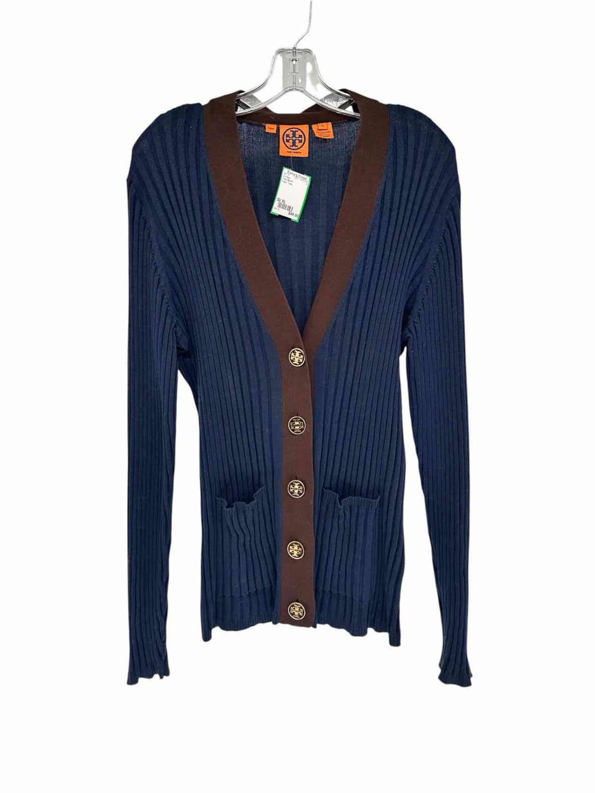 Tory Burch Navy Size XL Cardigan