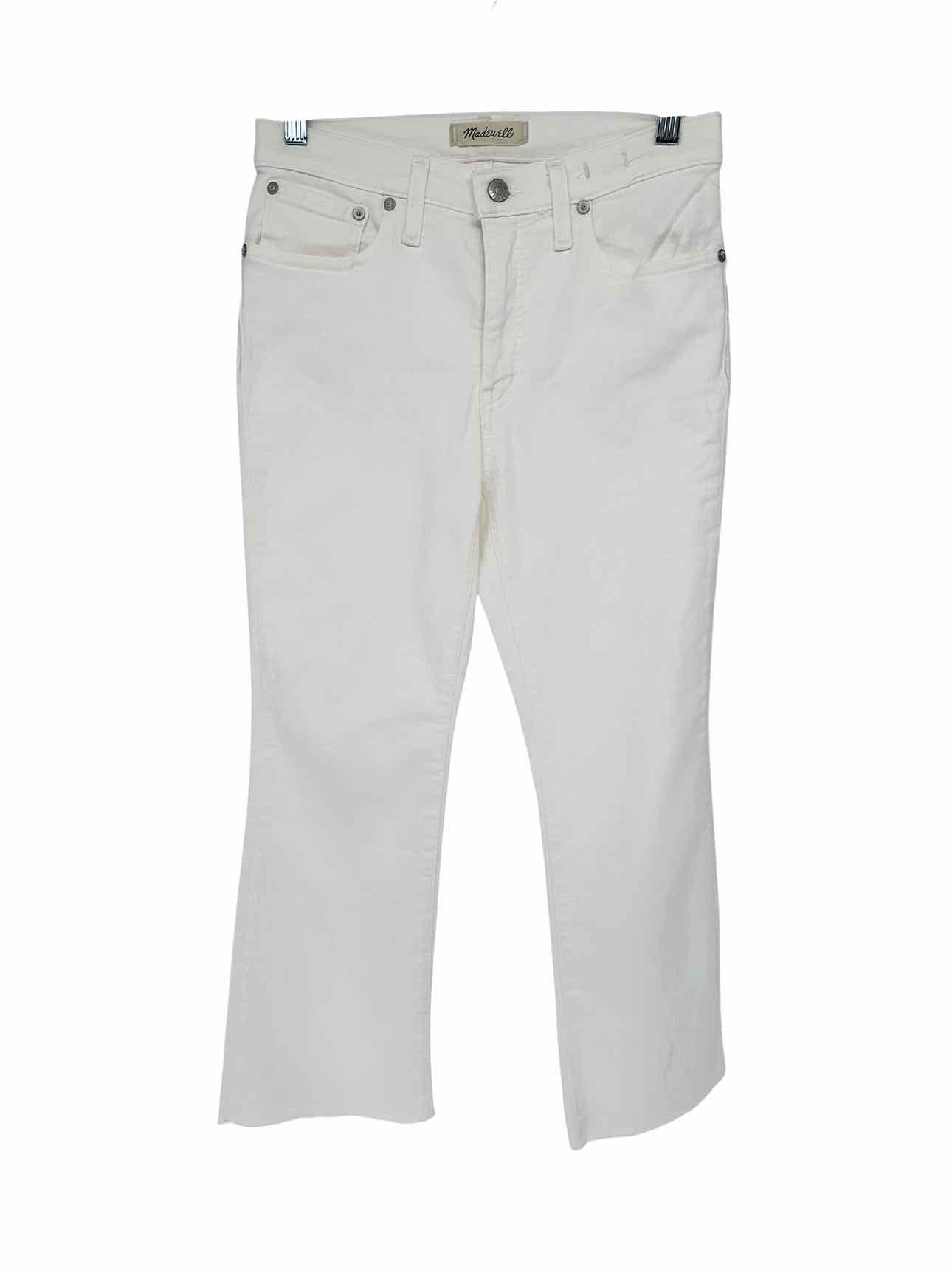 Madewell Cali Demi Boot Jeans White Size 4P