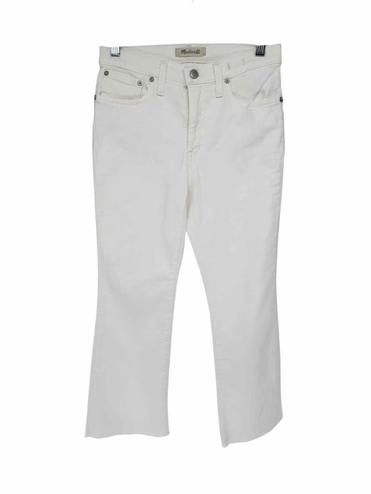 Madewell Cali Demi Boot Jeans White Size 4P