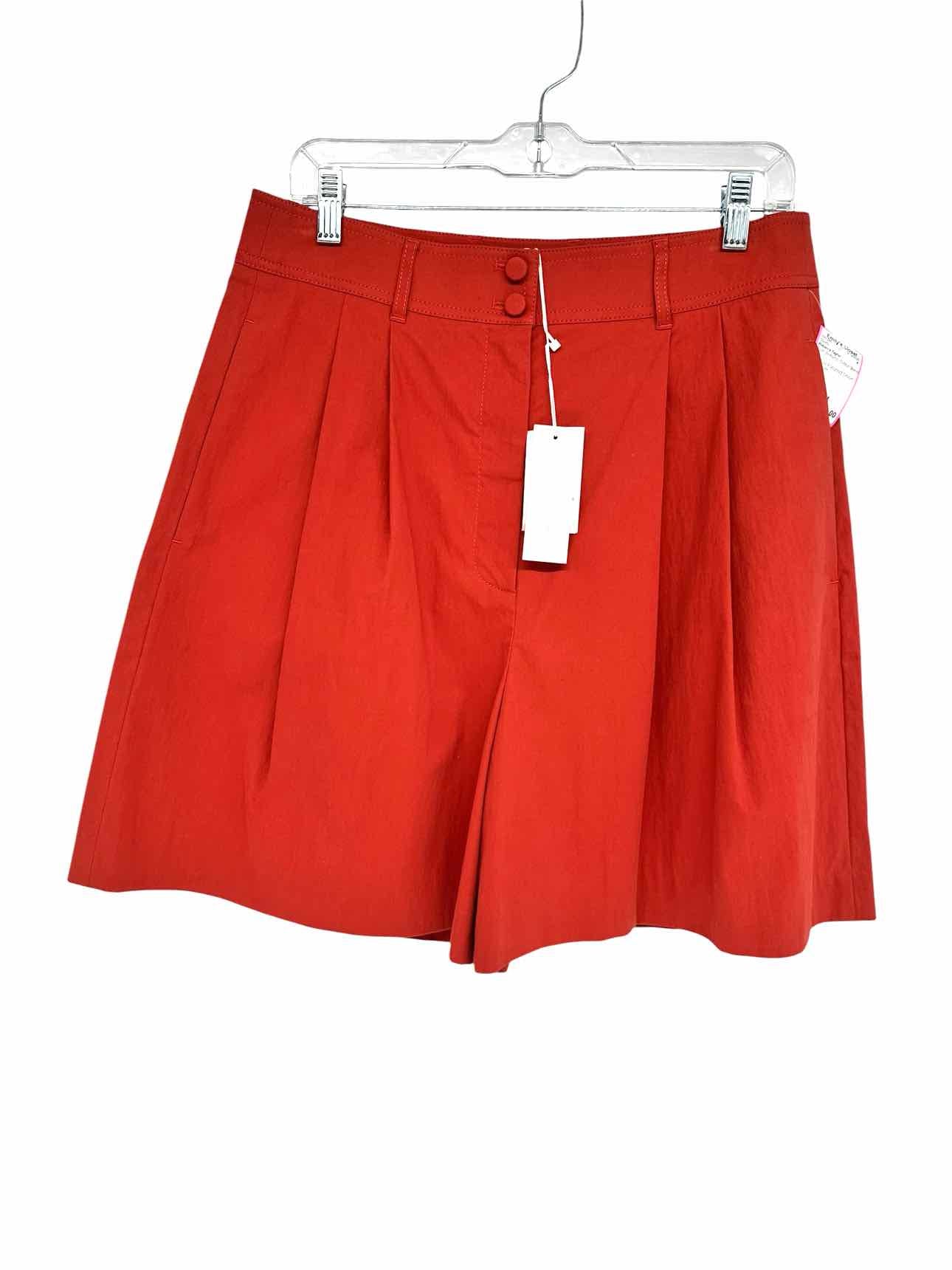 Rebecca Taylor Casual Pleated Short Rust Size 10 **NEW**