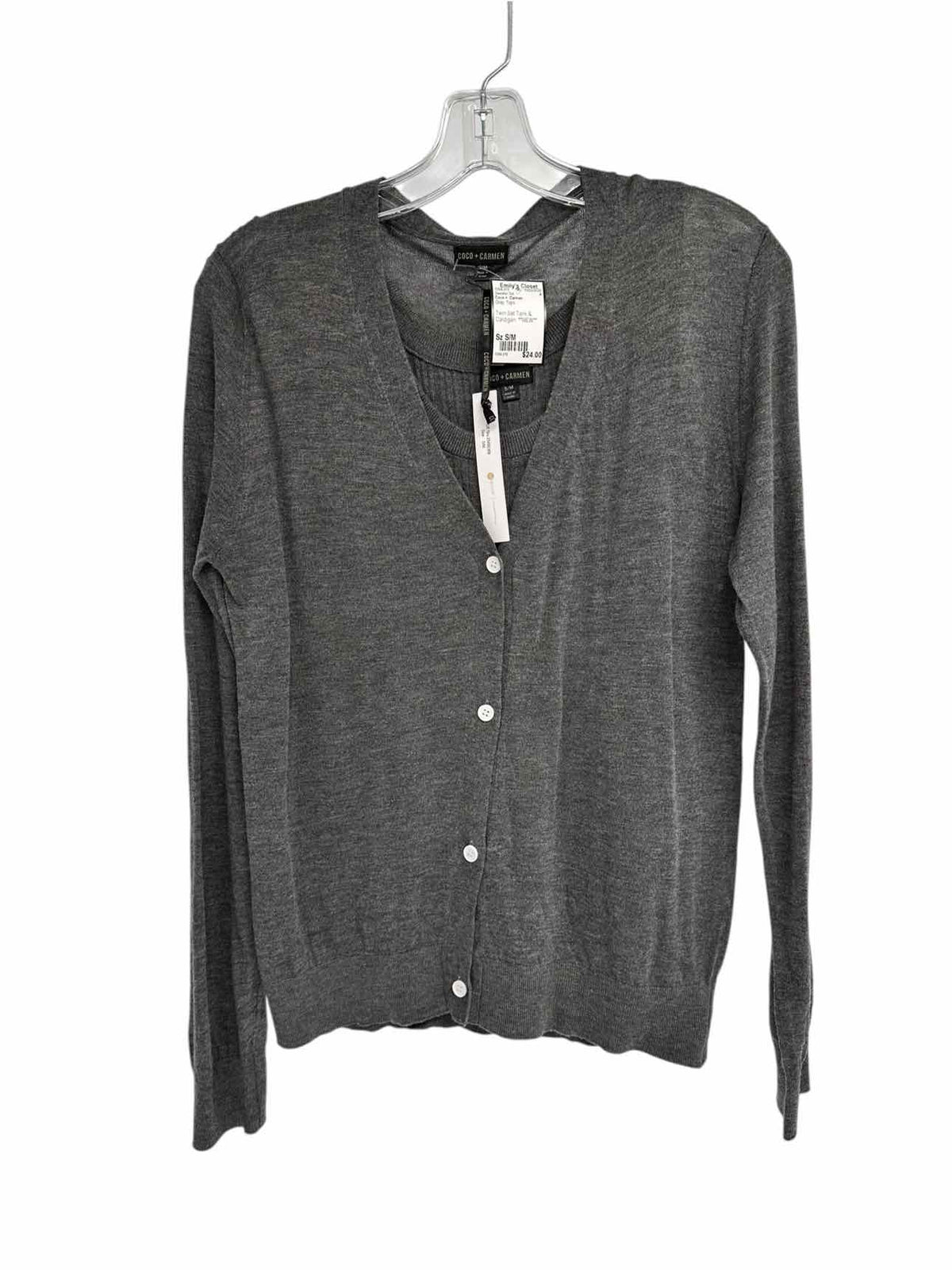 Coco +  Carmen Twin Set Tank & Cardigan Size S/M **NEW**