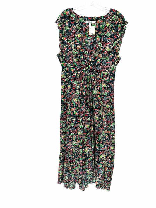 Derek Lamb Multi-Color Sleeveless High-low Dress Size 14