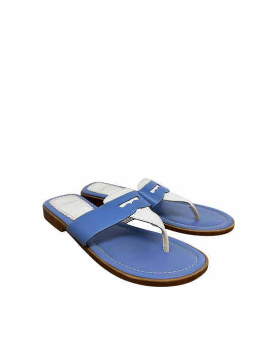 Land's End Blue Sandals Shoe Size 8