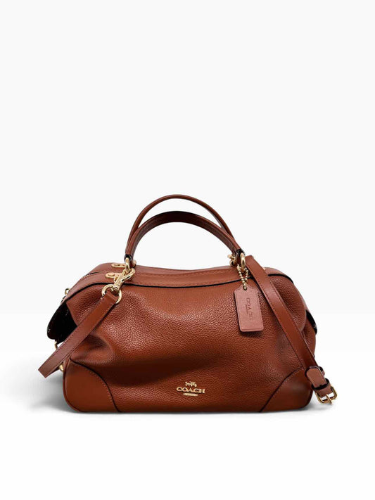 Coach Saddle Leather Satchel