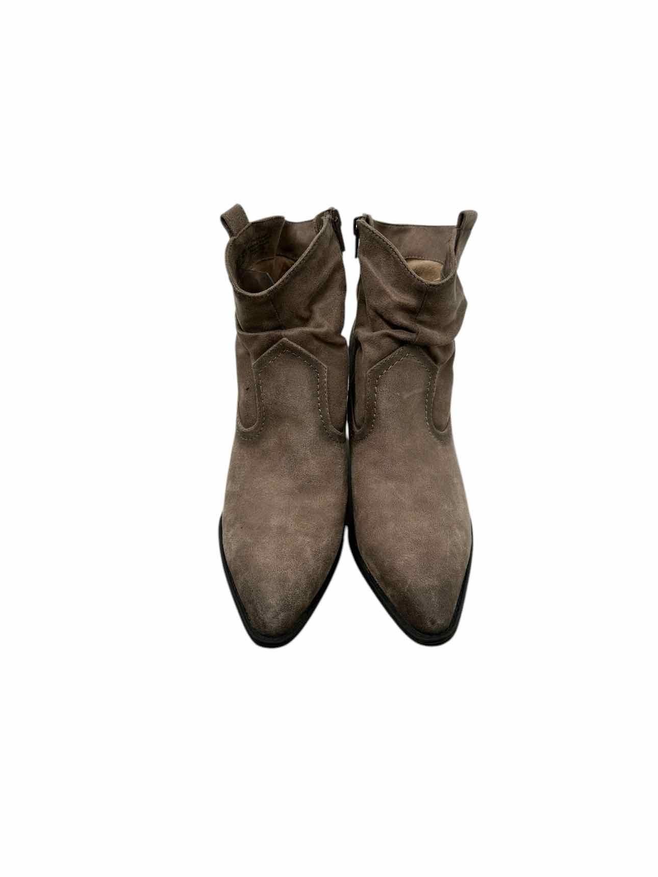 Naturalizers Taupe Soul Slouch Western Booties Shoe Size 8.5