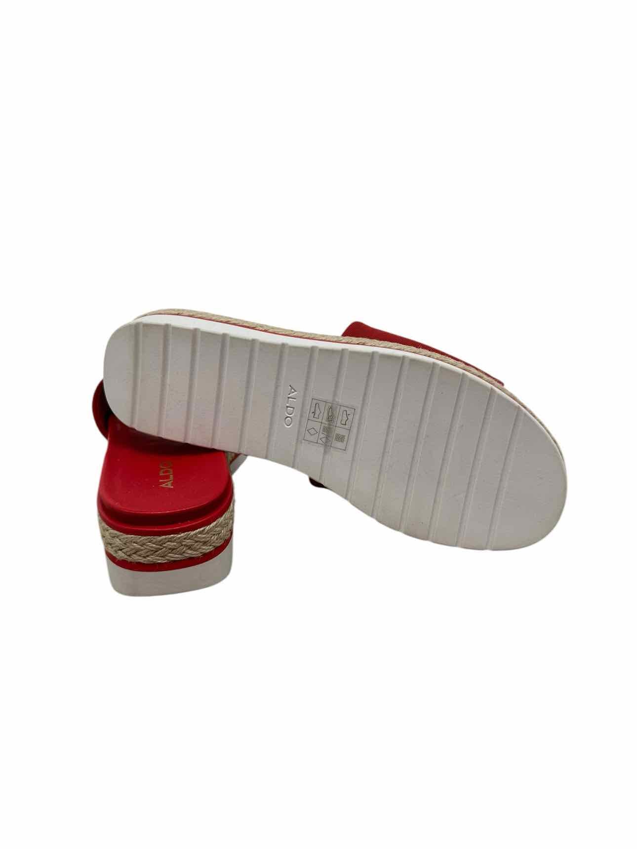 Aldo Red Slides Shoe Size 7.5 **NEW**