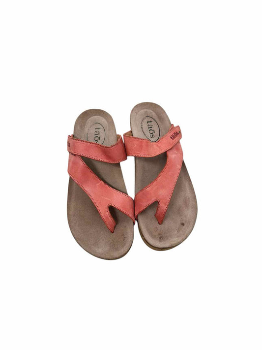 Taos Lola Thong Coral Sandals Shoe Size 7/7.5