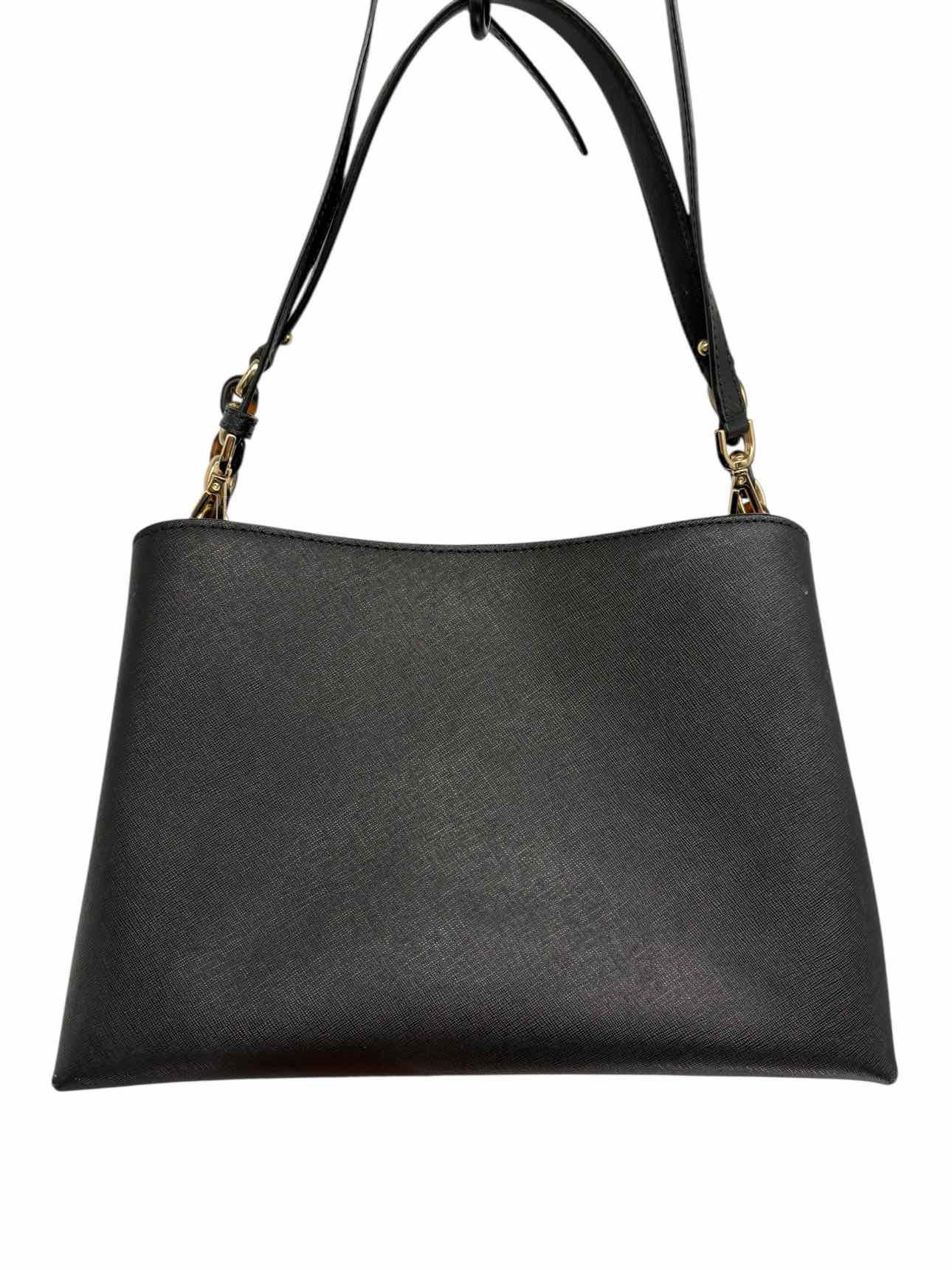 Michael Kors Sofia Black Leather Satchel