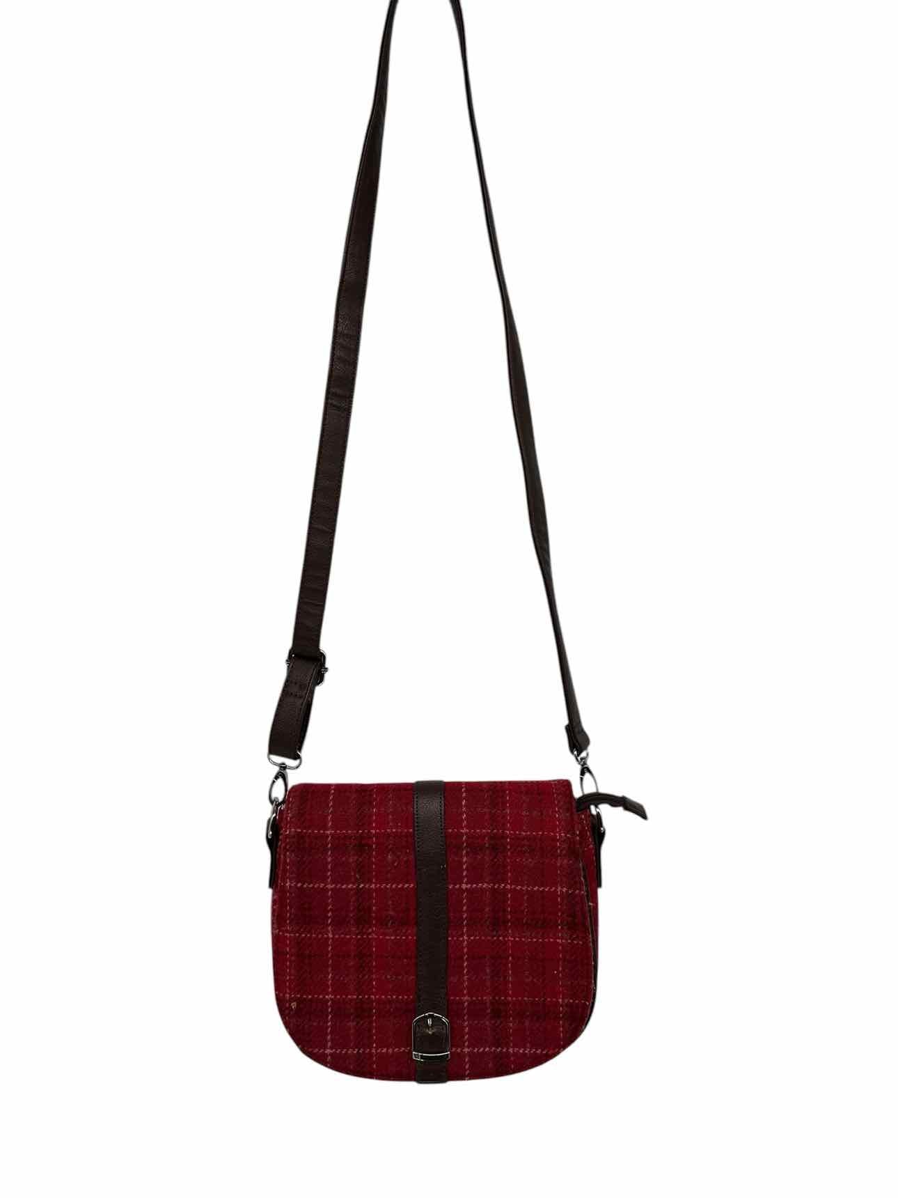 Glen Appin Harris Tweed Beauly Red Wool Crossbody