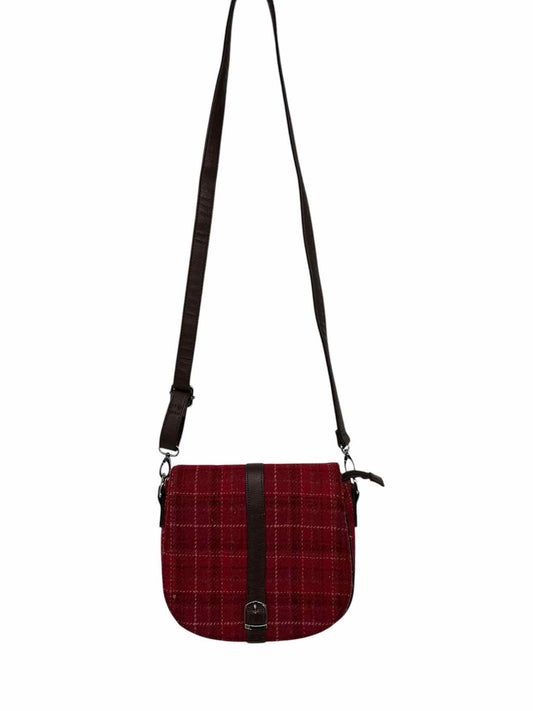 Glen Appin Harris Tweed Beauly Red Wool Crossbody