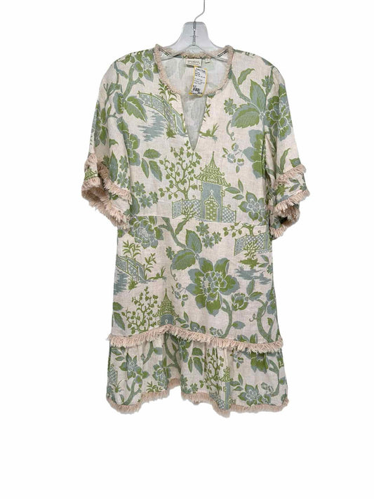Spartina 449 Ivy Linen Dress Enclave in Toile Surf Green Size S **NEW**